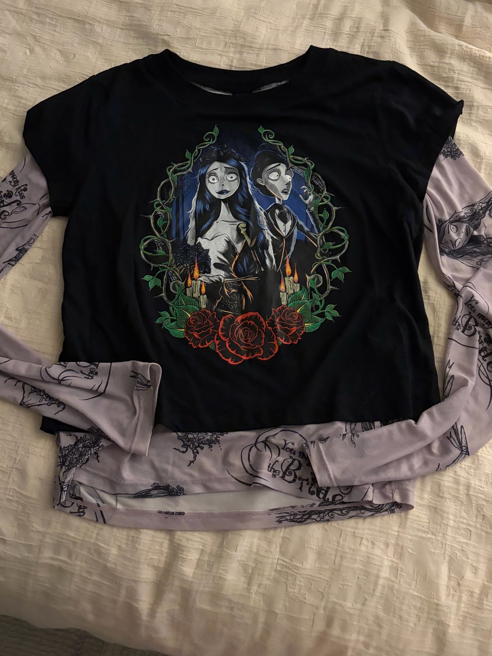 Spirit Halloween Corpse Bride Layered Top